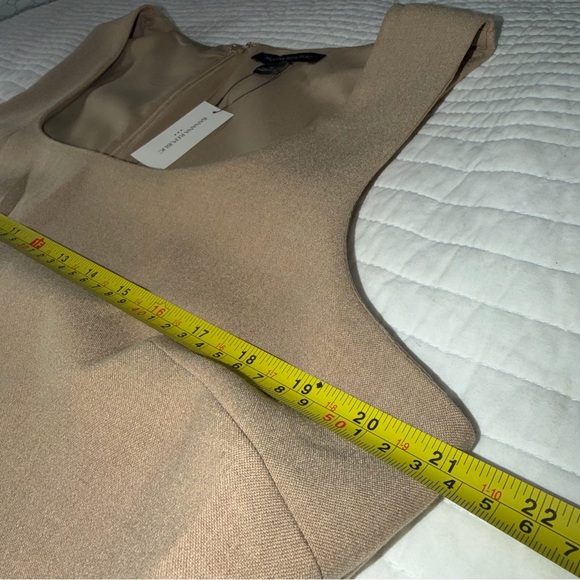 Banana Republic Double Weave Sheath Dress | Camel | 16 | NWT - Picture 4 of 6